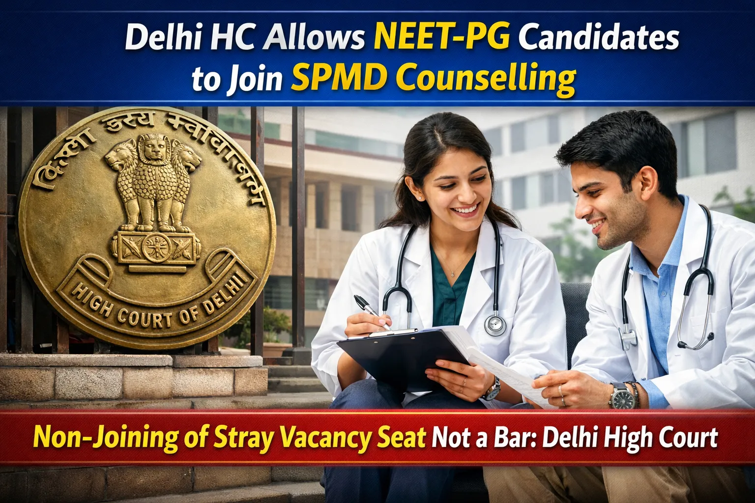 The Delhi High Court also relaxed the rules for a certain category of candidates, by giving relief in NEET-PG Counselling